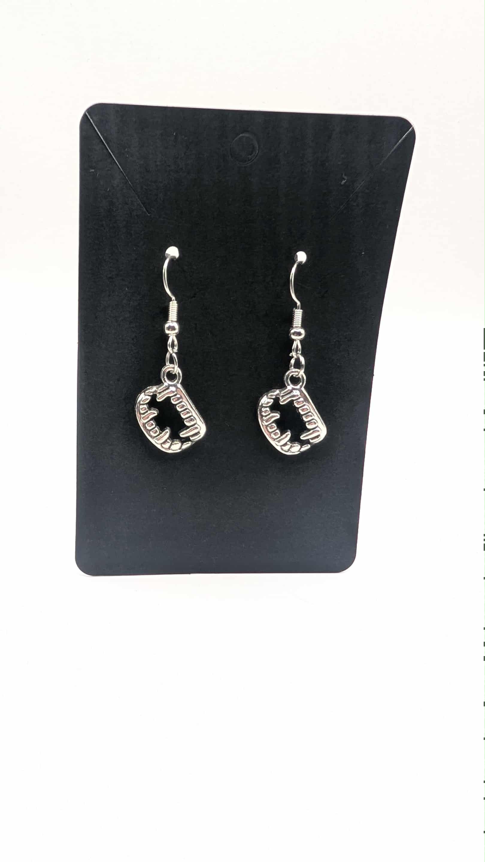 Bite Me Vampire Teeth Earrings