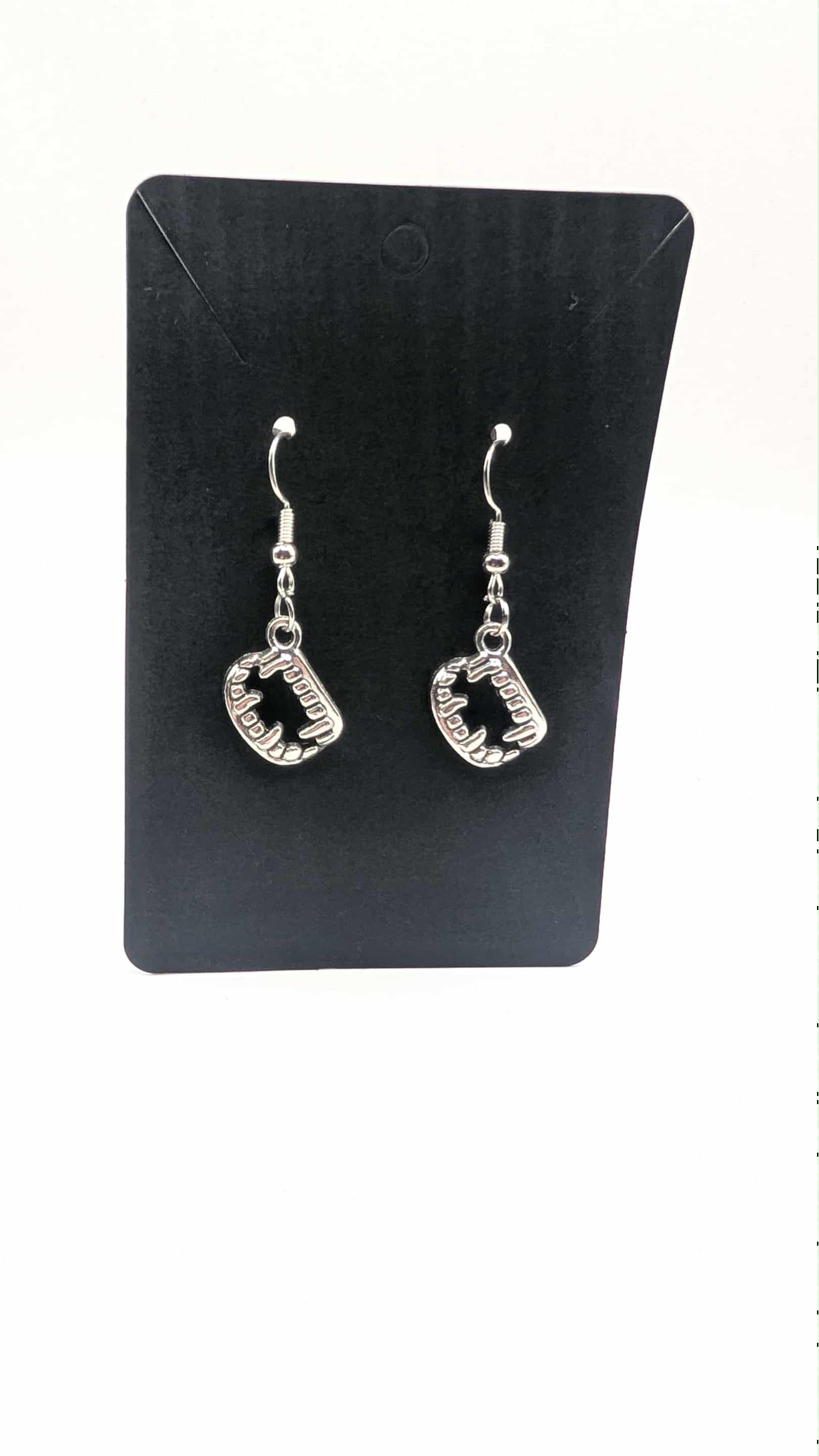 Bite Me Vampire Teeth Earrings