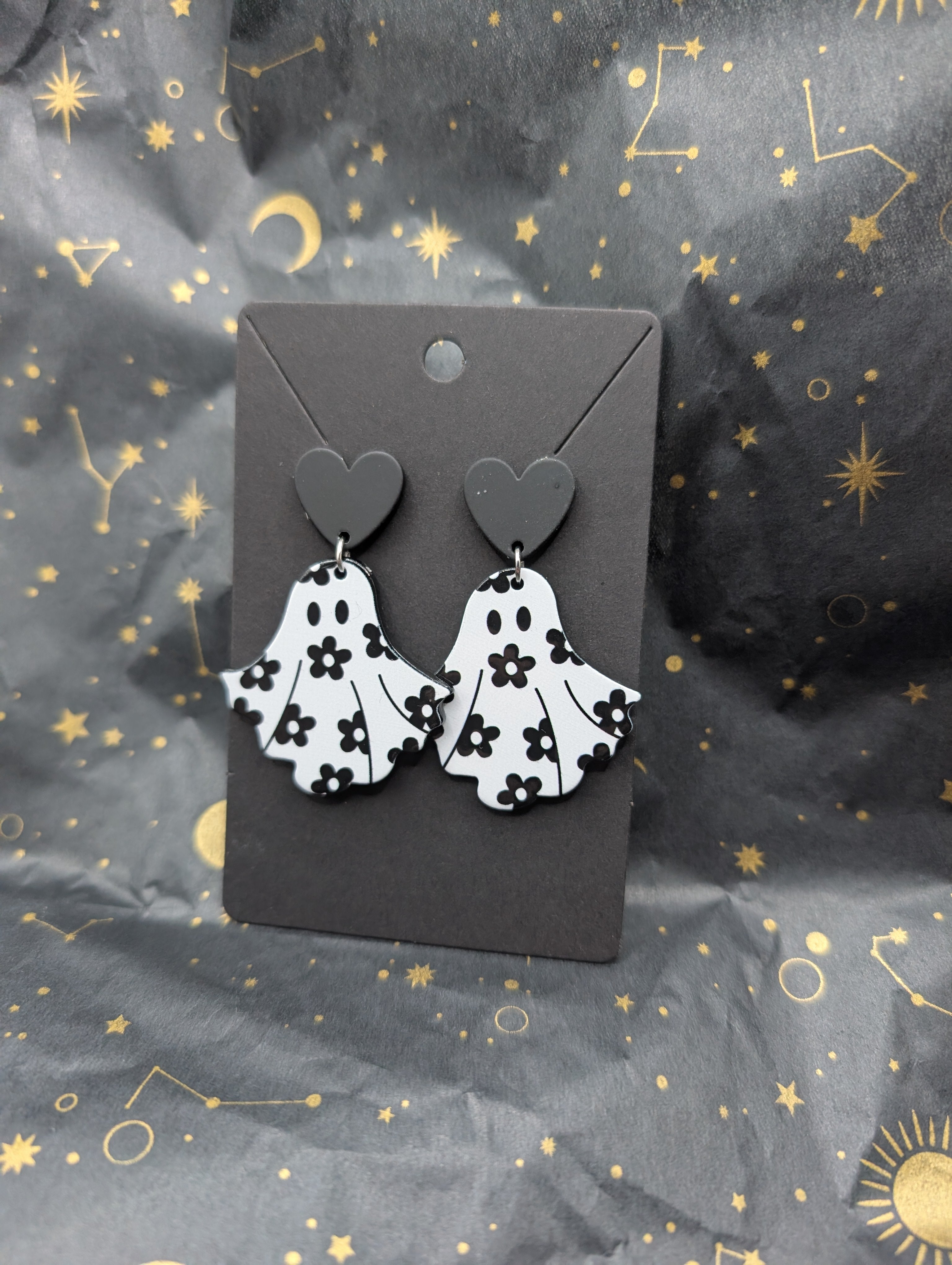 Floral Ghost Earrings