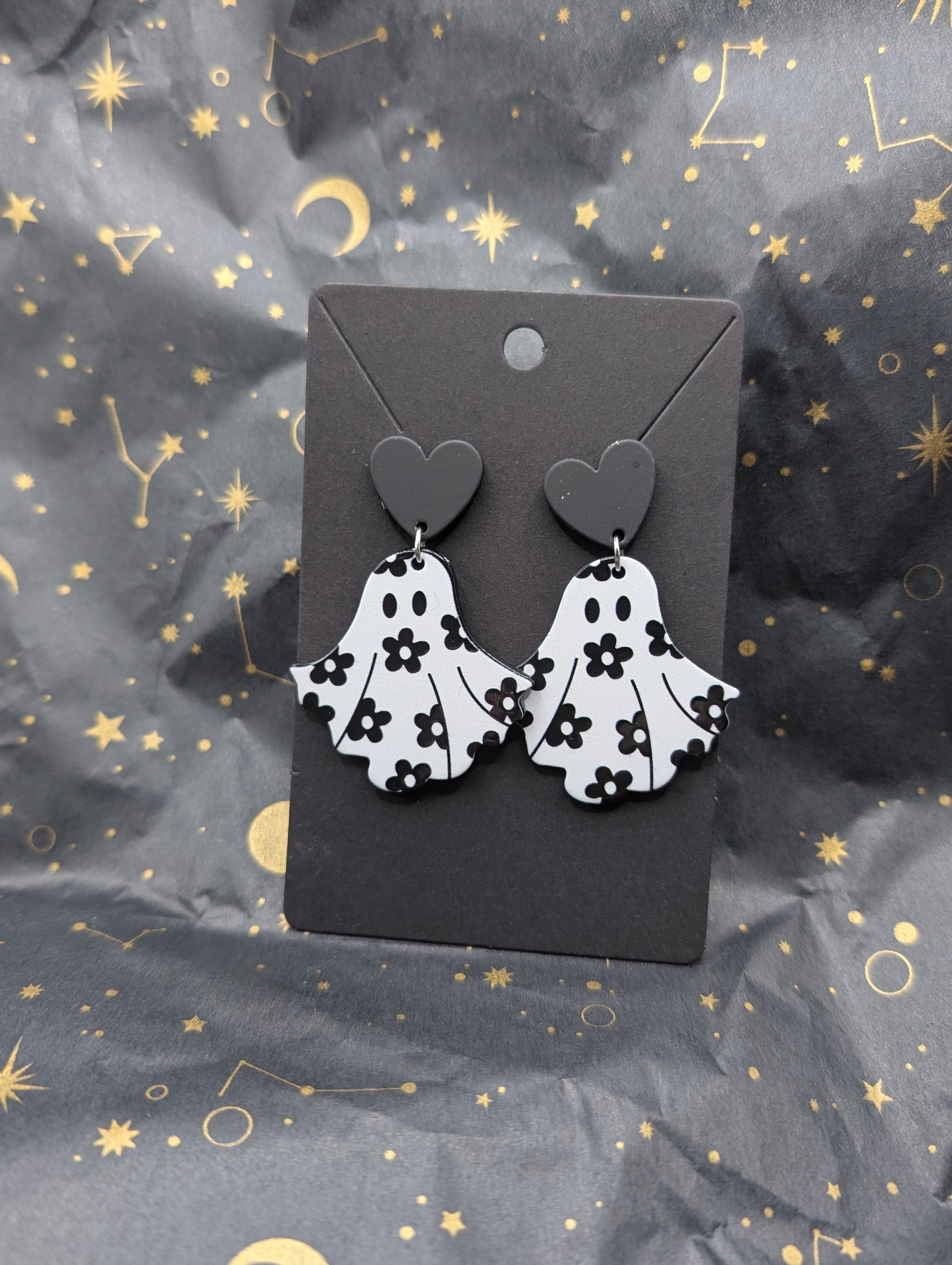 Floral Ghost Earrings
