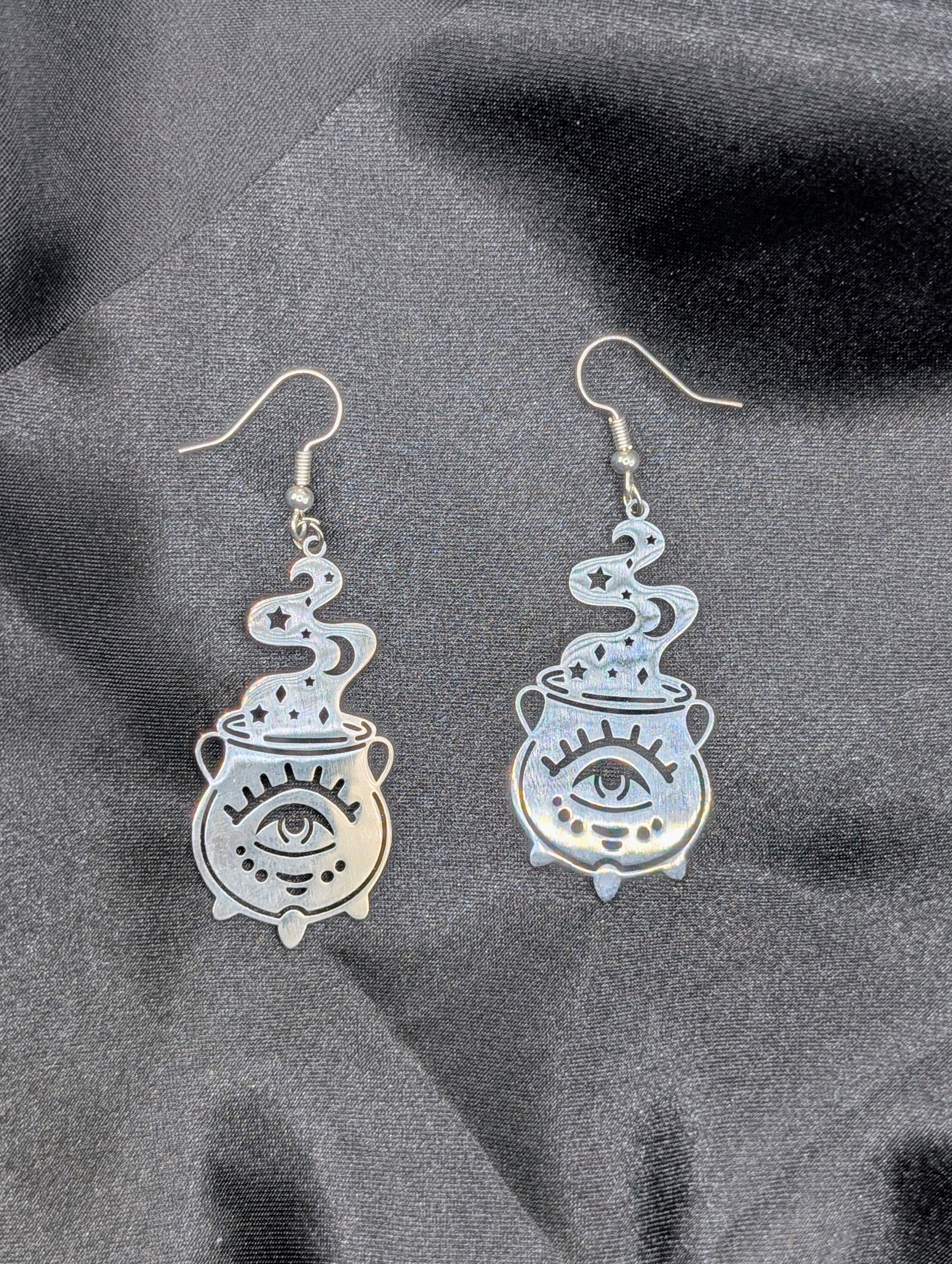 Cauldron Hook Dangle Earrings