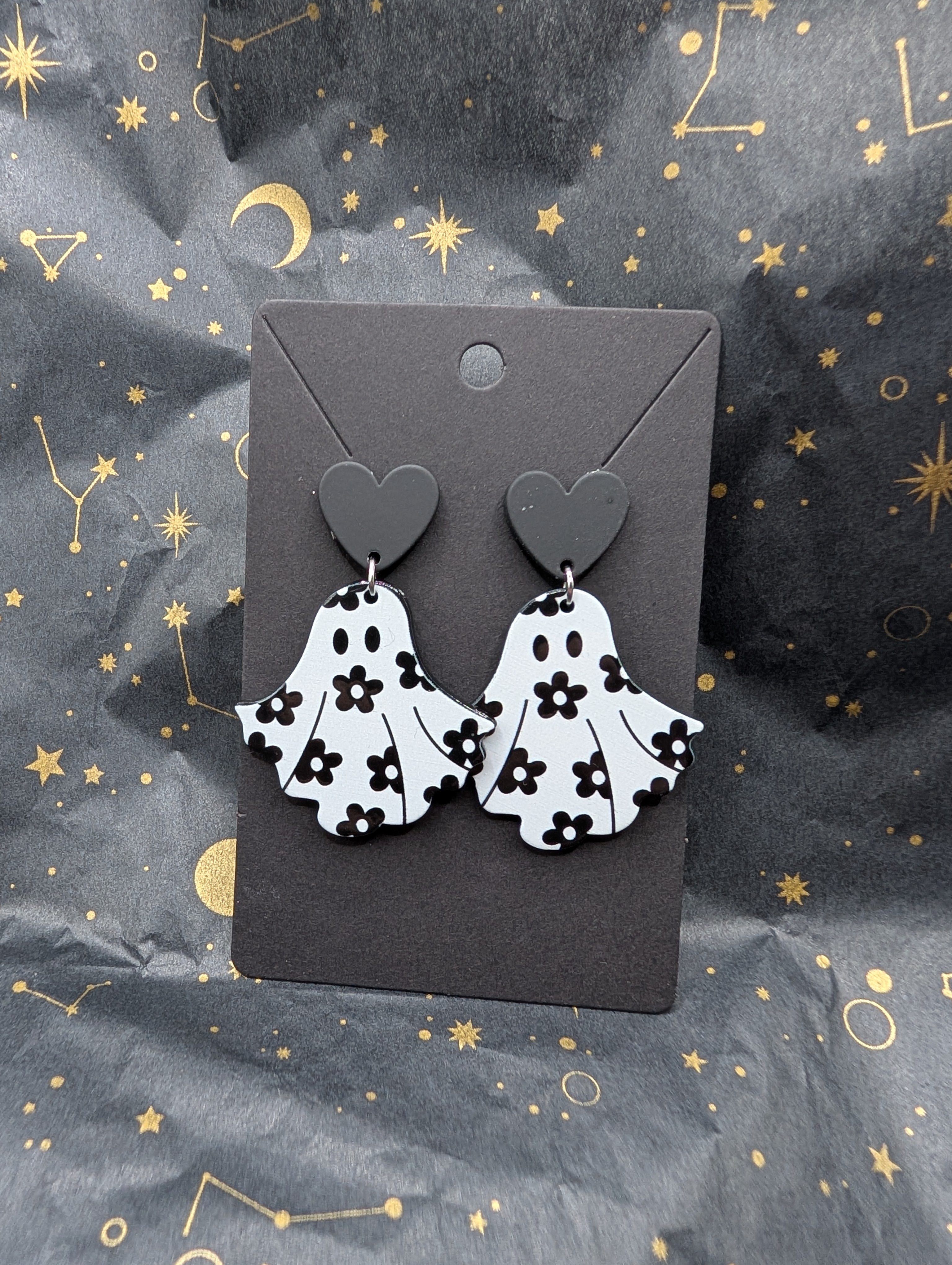 Floral Ghost Earrings