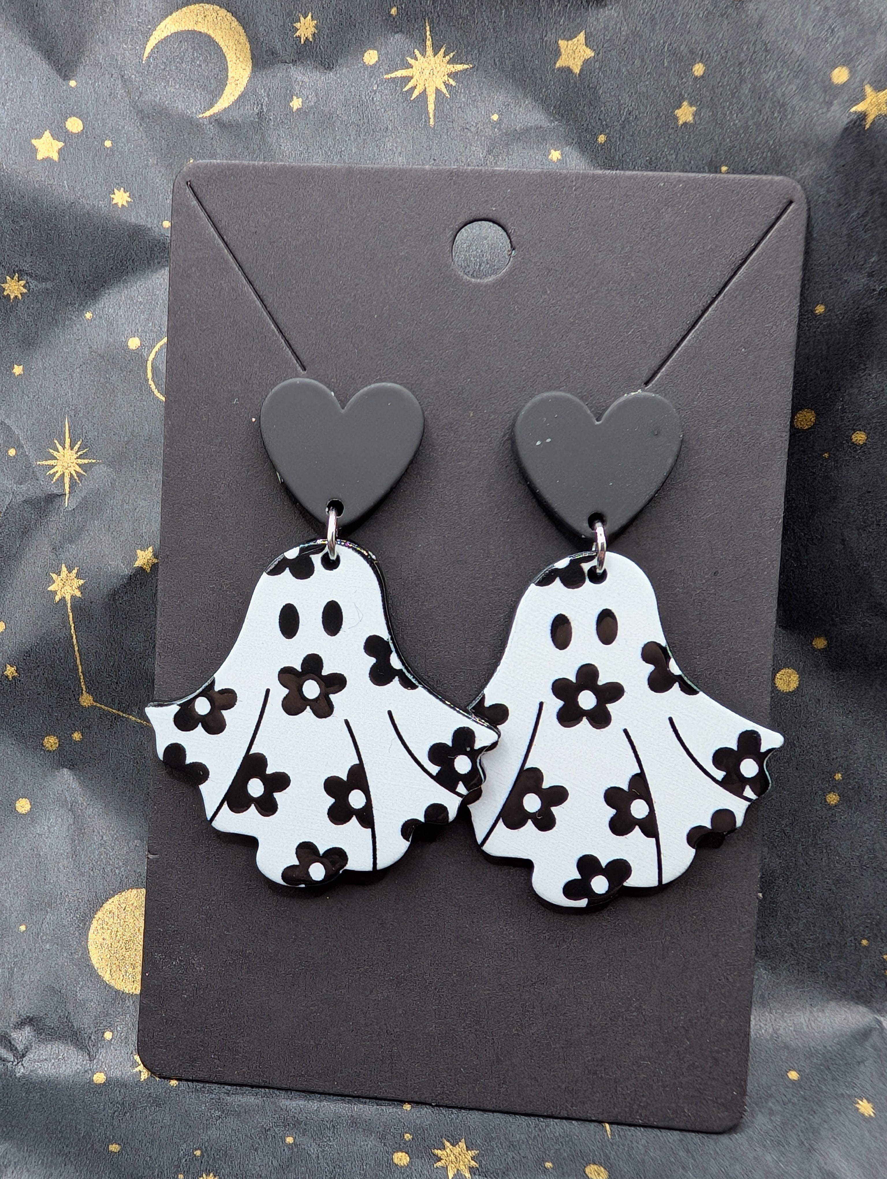 Floral Ghost Earrings