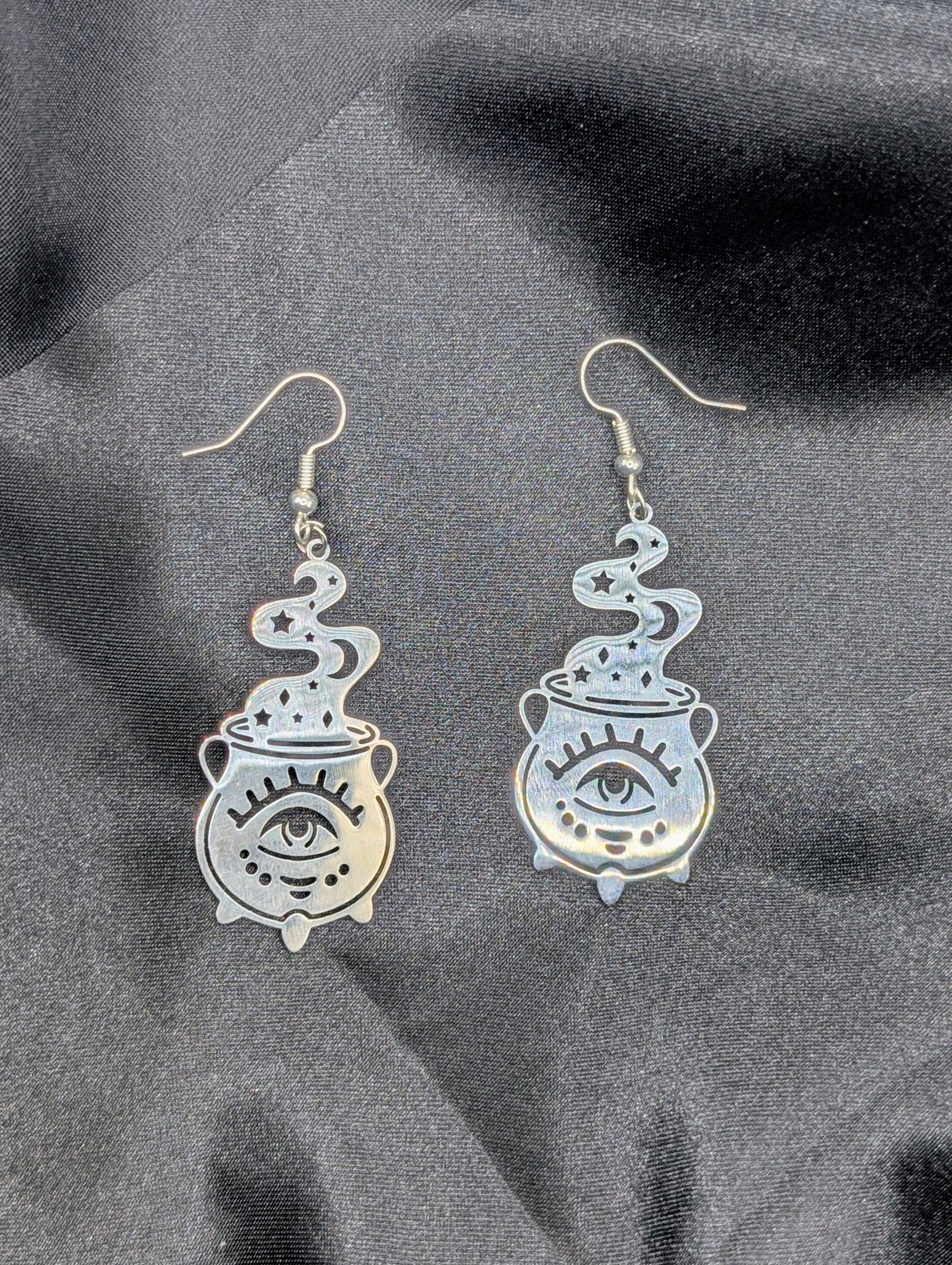 Cauldron Hook Dangle Earrings