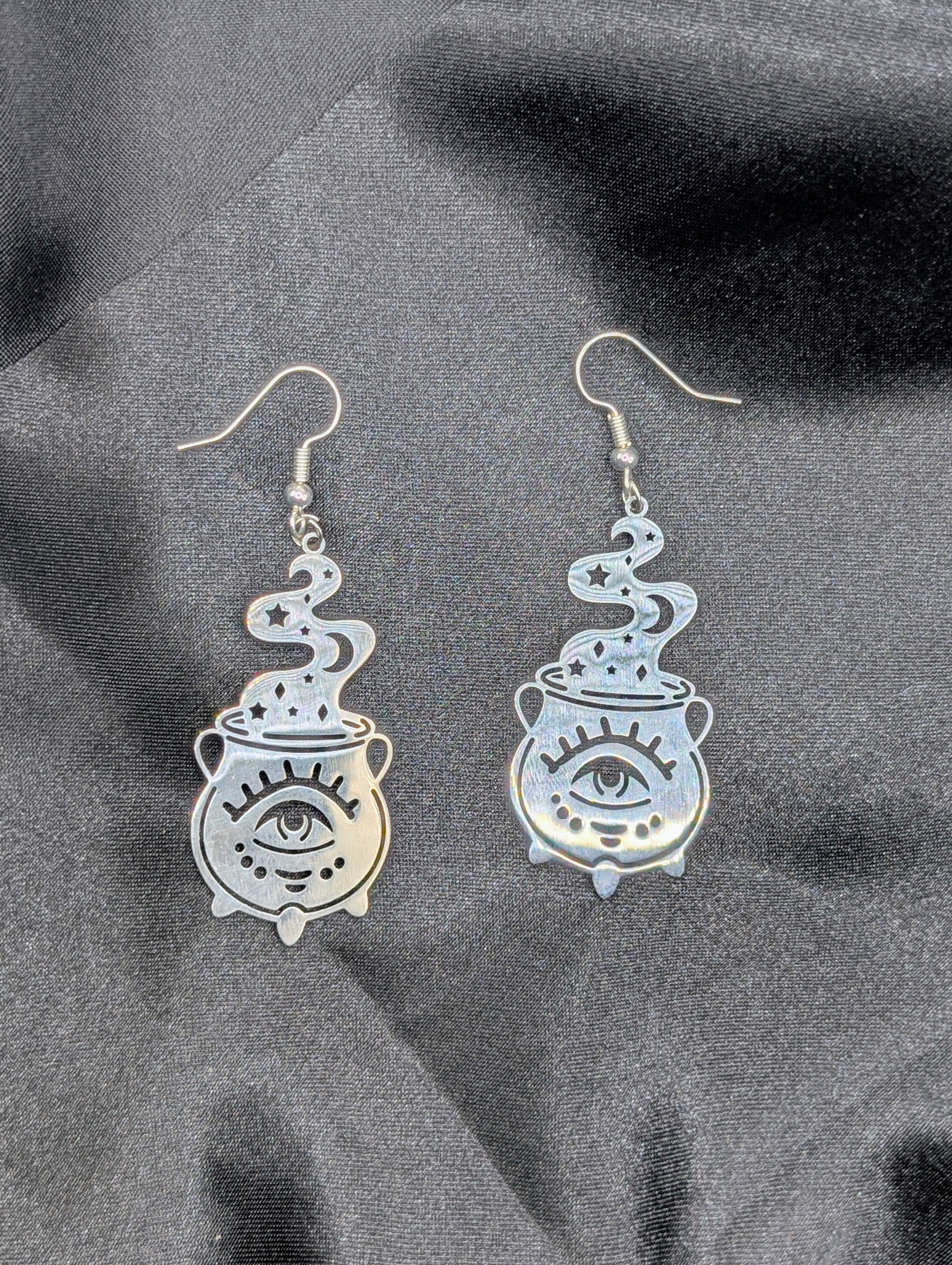 Cauldron Hook Dangle Earrings